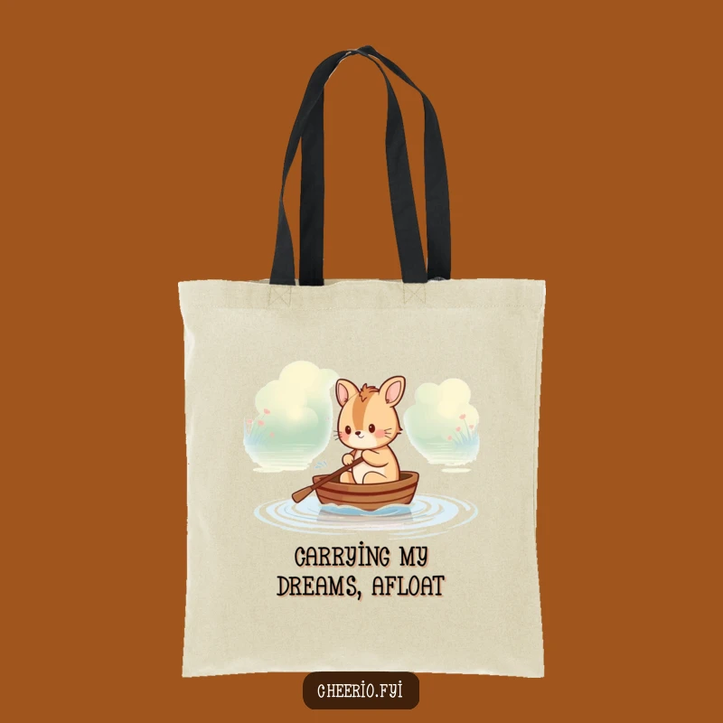 Funny British Animal Rowing Boat Tote Bag: Whimsical & Practical Funny Gift!